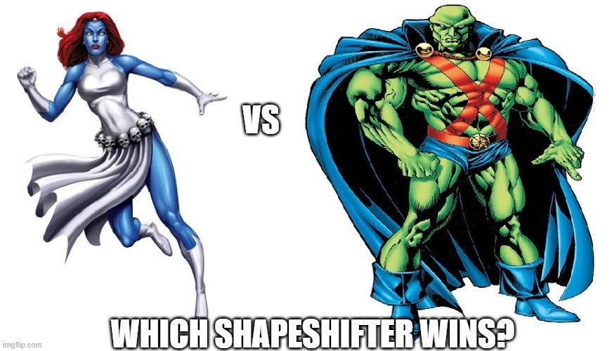 Mystique vs. Martian Manhunter: Ultimate Shapeshifter Showdown - Dark Arts Comics
