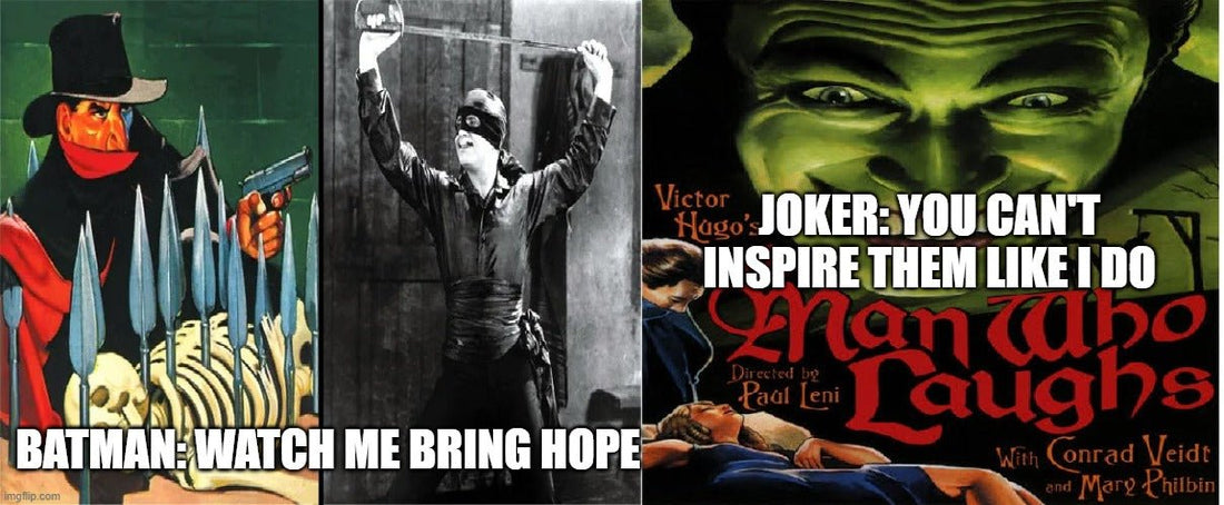 Unmasking the Legends: The Untold Origins of Batman and Joker from 1920s Cinema Classics - Dark Arts Comics