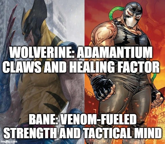 Wolverine vs. Bane: Clash of the Titans in Epic Showdowns - Dark Arts Comics