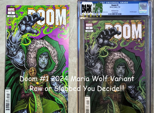 Doom #1 2024 Maria Wolf Variant Raw or Graded and Slabbed You Decide!! - Dark Arts Comics