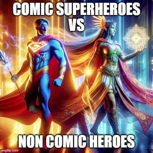 Epic Showdown: Non-Comic Heroes vs Comic Heroes! - Dark Arts Comics