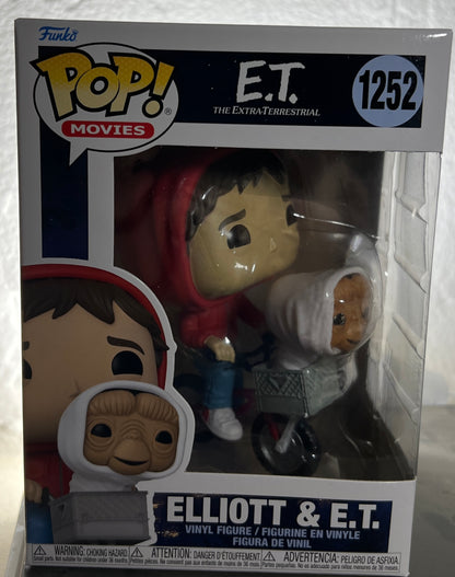 E.T. 40th Ann. Elliot with E.T. Bike Basket Pop! Vinyl #1252