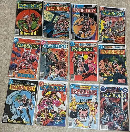 Warlord Bundle 12 comic 13, 15, 26, 27, 30, 36-38, 40, 43, 44, Annual #3