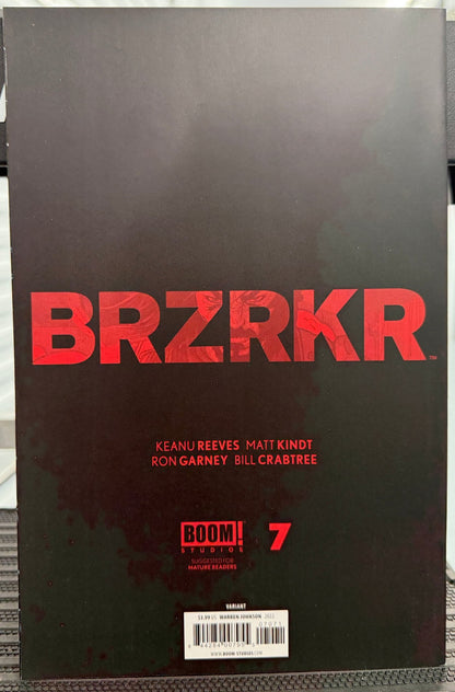 BRZRKR ISSUE #7 - DANIEL WARREN JOHNSON - VIRGIN (1:100) - Dark Arts Comics