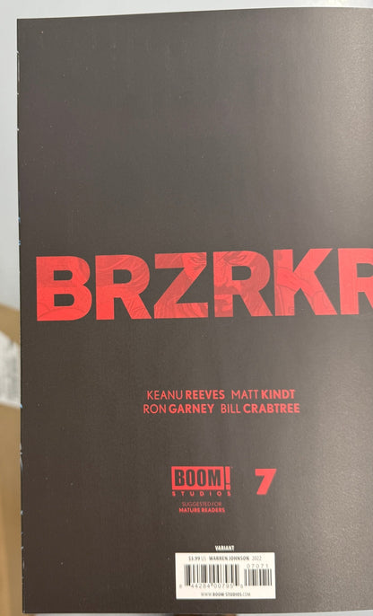 BRZRKR ISSUE #7 - DANIEL WARREN JOHNSON - VIRGIN (1:100) - Dark Arts Comics
