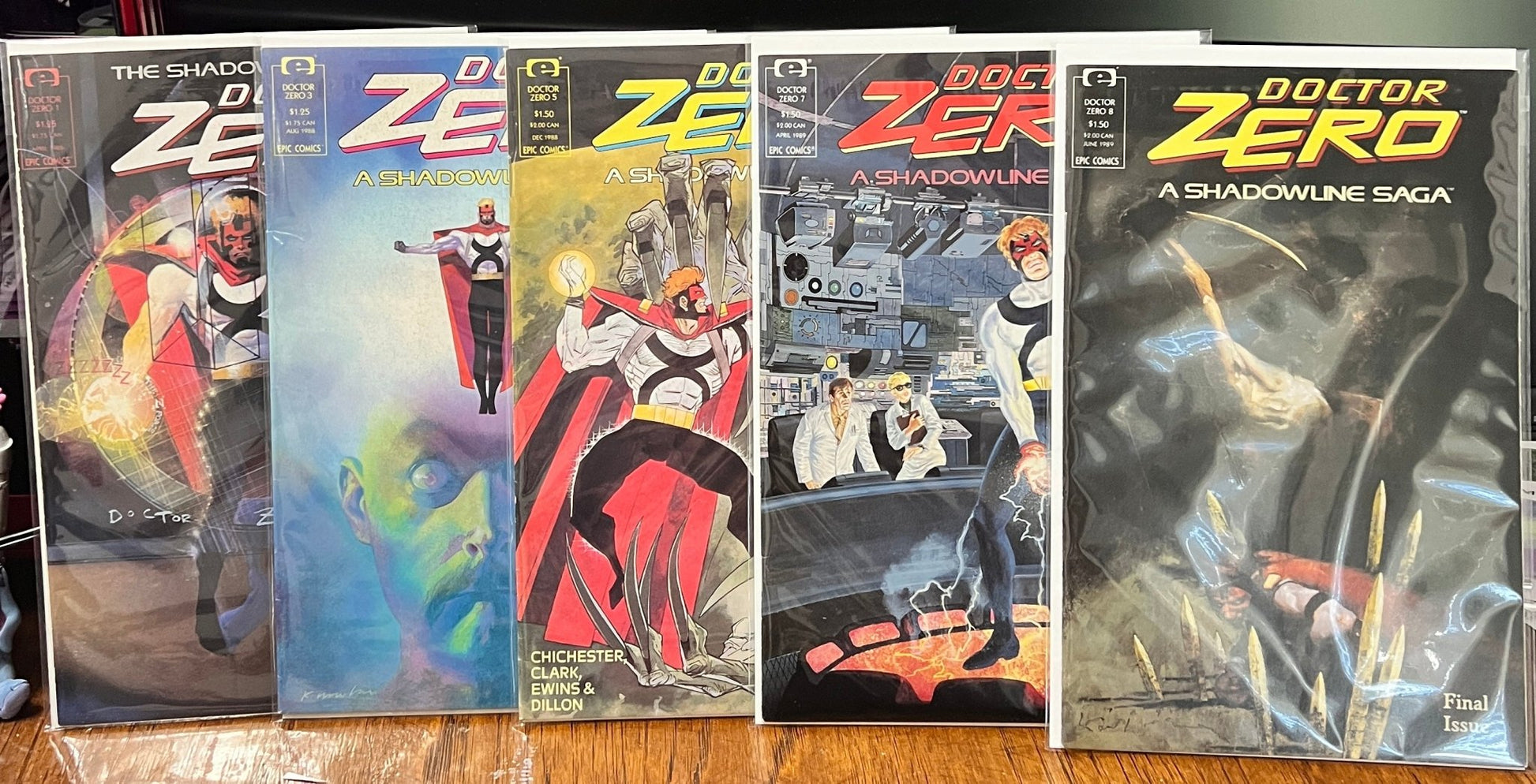 Doctor Zero Comic Bundle: Issues #1, #3, #5, #7, #8 - Marvel 1988 - Dark Arts Comics