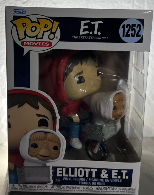 E.T. 40th Ann. Elliot with E.T. Bike Basket Pop! Vinyl #1252 - Dark Arts Comics