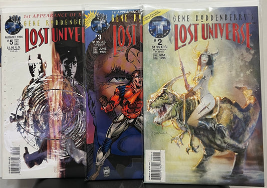 GENE RODDENBERRY'S LOST UNIVERSE #2, 3 and 5 - Dark Arts Comics