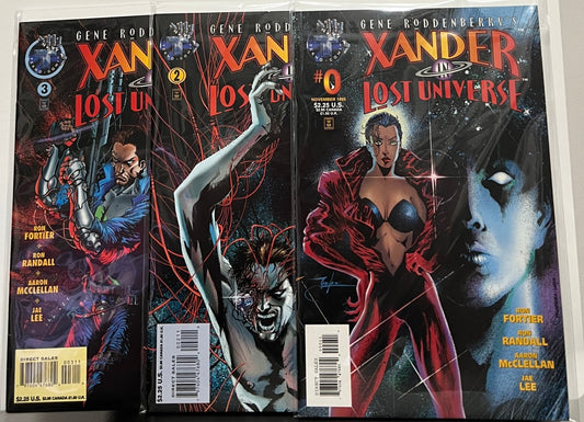 GENE RODDENBERRY'S XANDER IN LOST UNIVERSE Bundle #0, #2 and #3 - Dark Arts Comics