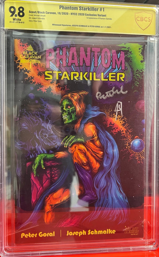 Graded 9.8 Phantom Starkiller #1 Double Signed - Dark Arts Comics