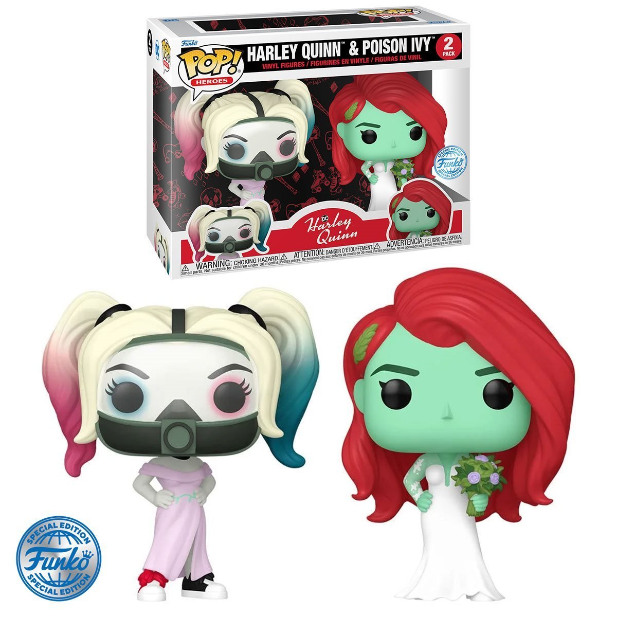 Harley Quinn and Poison Ivy Pop! Vinyl 2 - Pack - EE Exclusive - Dark Arts Comics