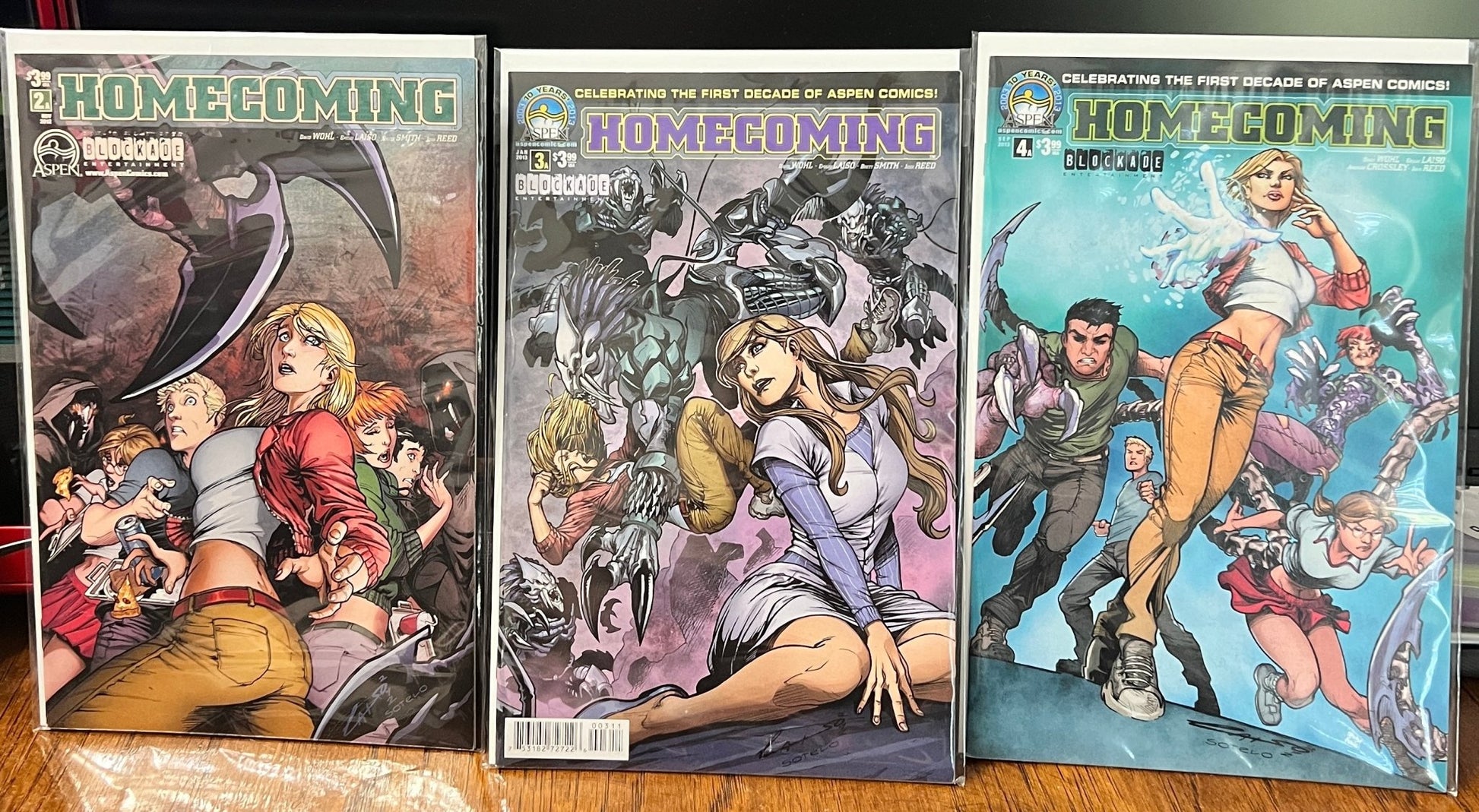 Homecoming Comic Bundle: Issues #2, #3, #4 - Aspen MLT 2012 - Dark Arts Comics