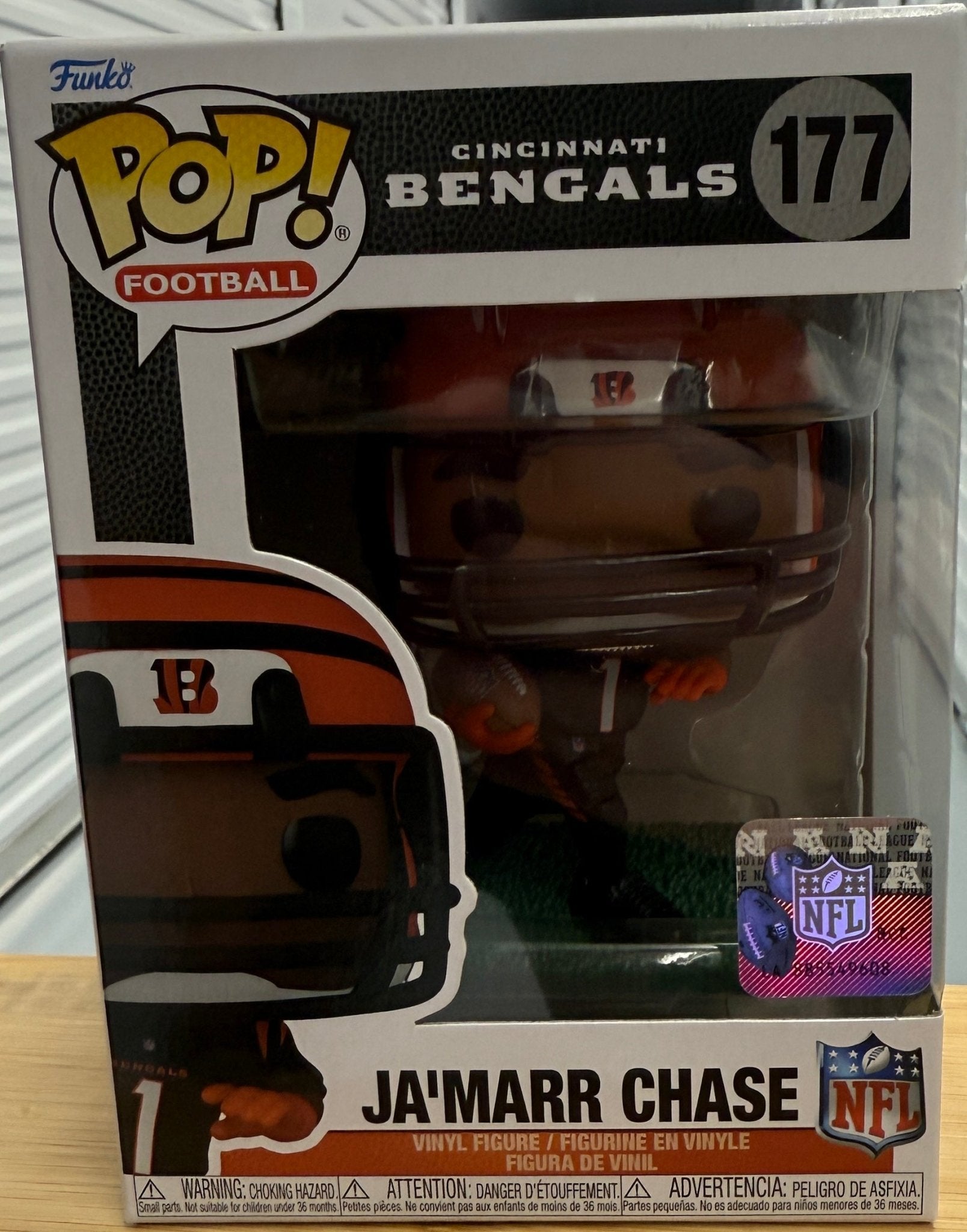 NFL Bengals Ja'Marr Chase Funko Pop! Vinyl Figure #177 - Dark Arts Comics