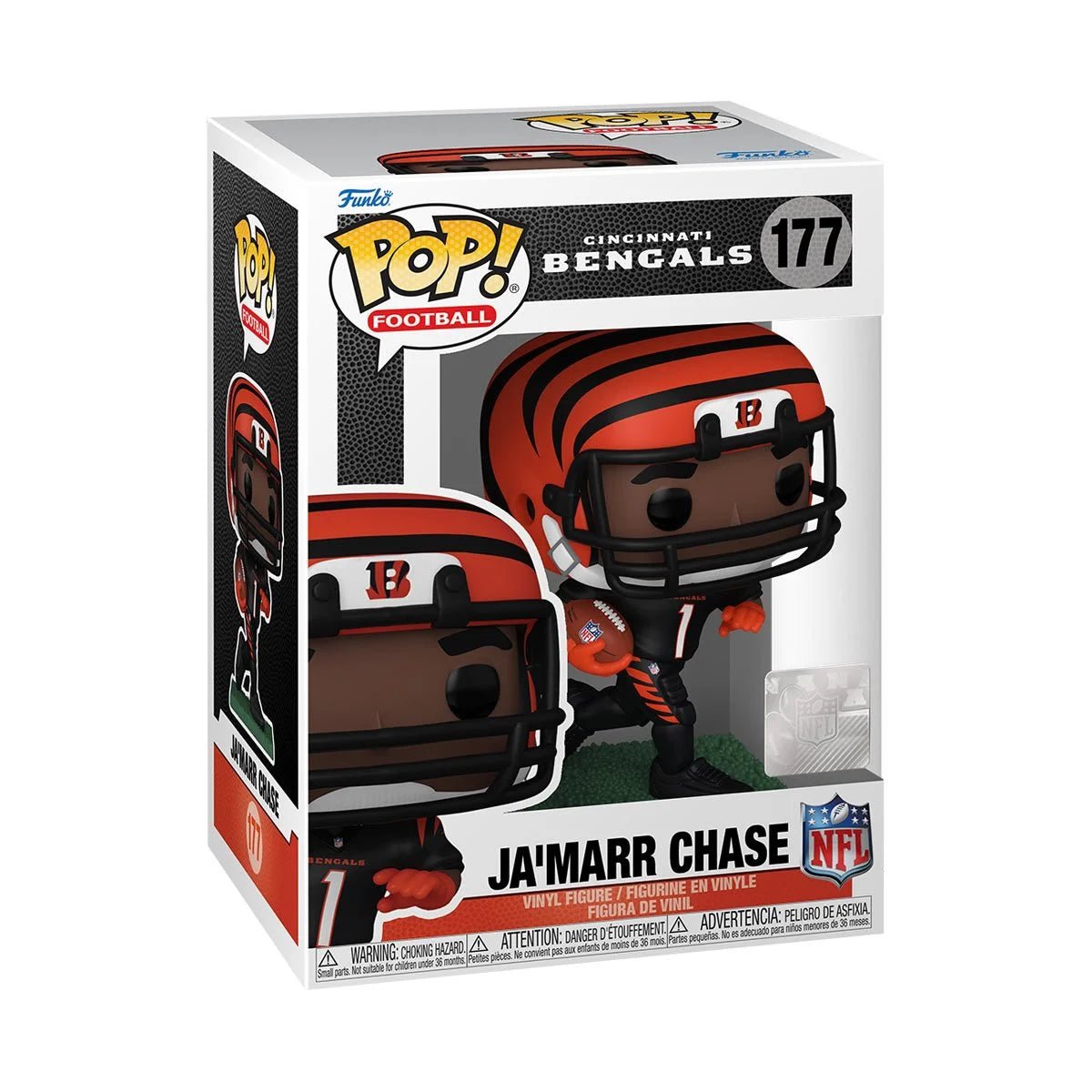 NFL Bengals Ja'Marr Chase Funko Pop! Vinyl Figure #177 - Dark Arts Comics