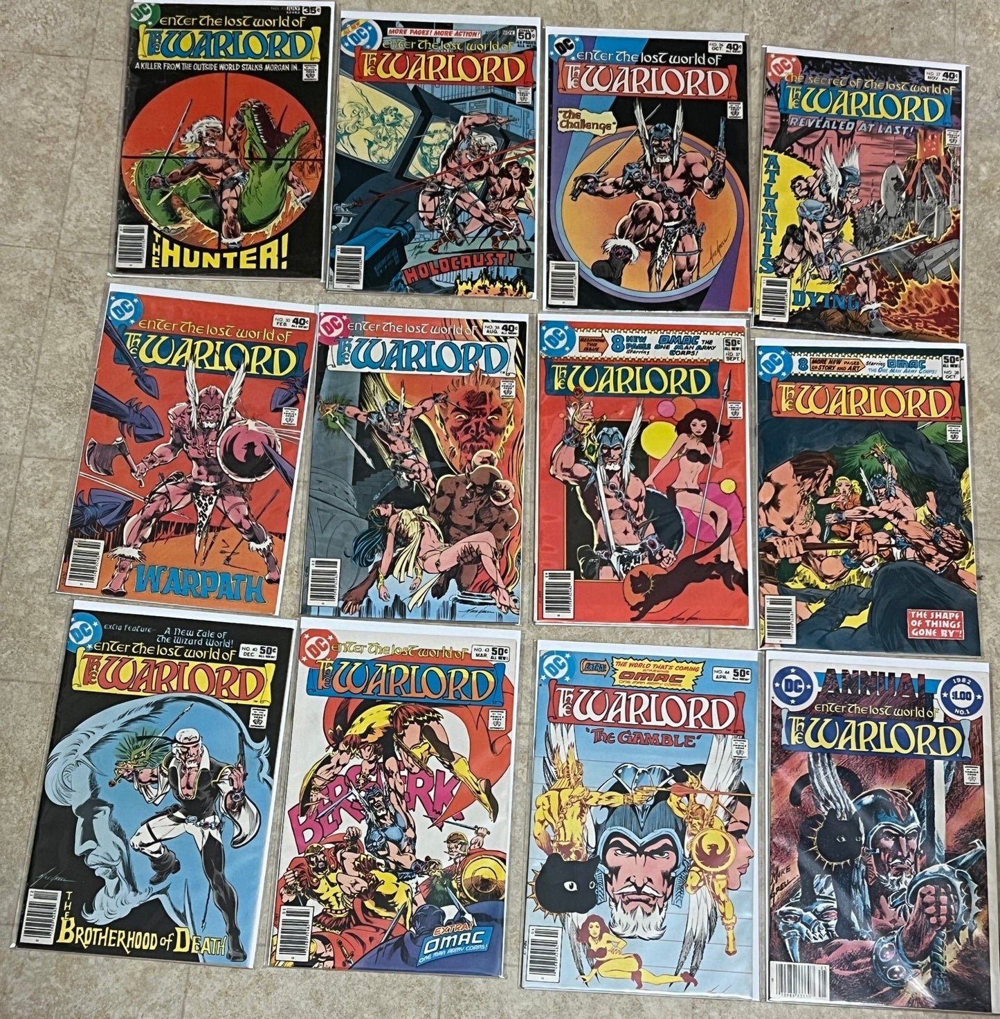 Warlord Bundle 12 comic 13, 15, 26, 27, 30, 36 - 38, 40, 43, 44, Annual #3 - Dark Arts Comics