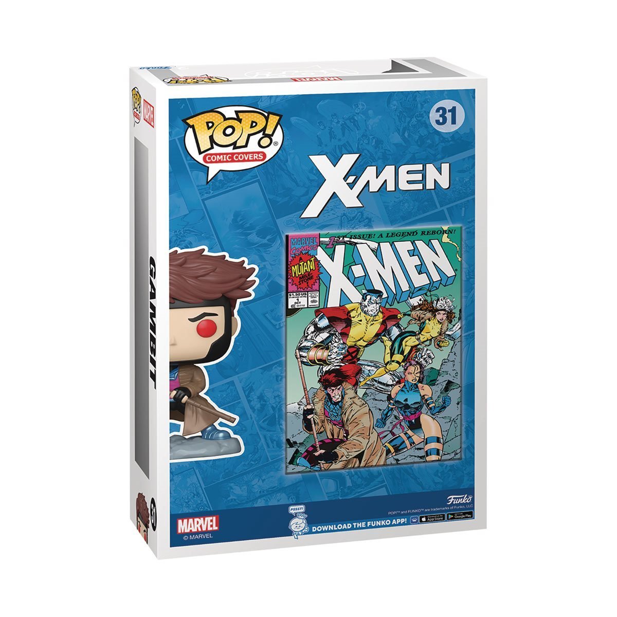 X - Men Gambit Pop! Comic Cover Figure with Case - FCBD PX - Dark Arts Comics