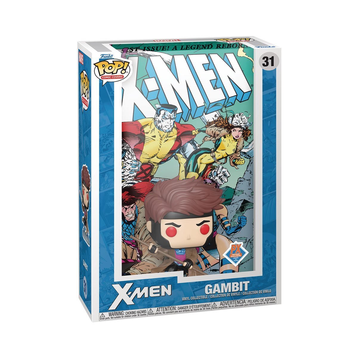 X - Men Gambit Pop! Comic Cover Figure with Case - FCBD PX - Dark Arts Comics